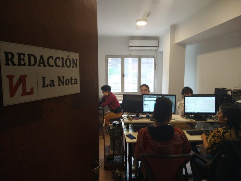 Parte del equipo de La Nota.